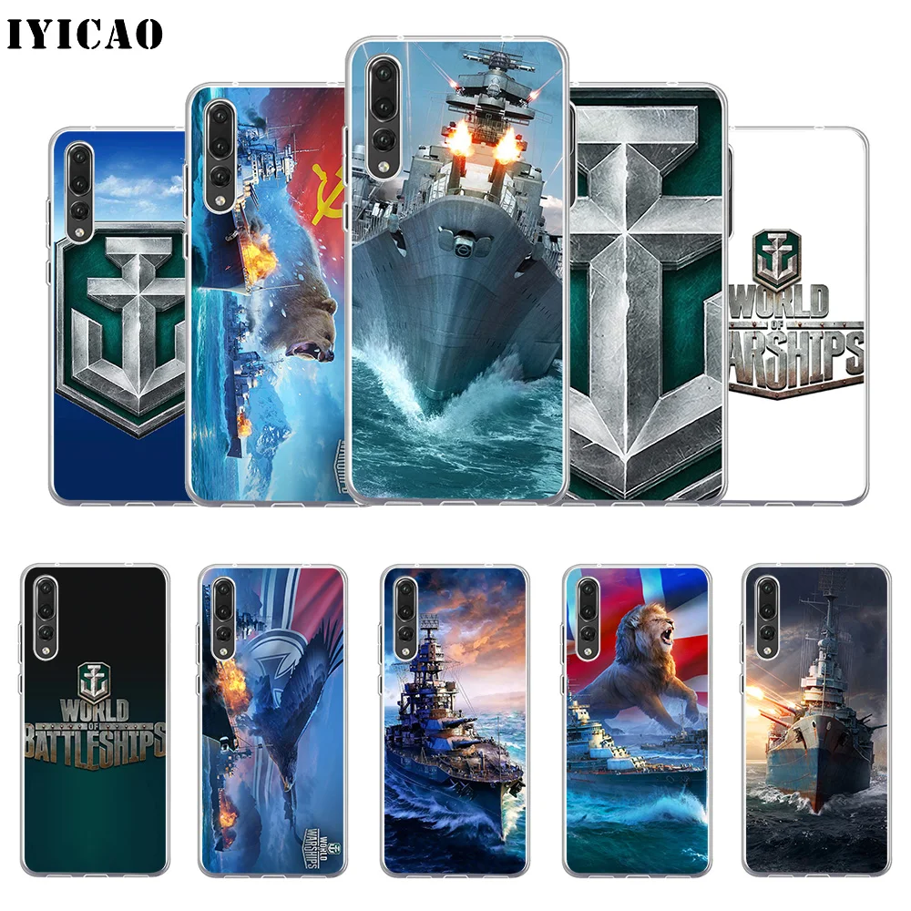 IYICAO World Of Warships Мягкий силиконовый чехол для телефона Huawei P30 P20 Pro P10 P9 P8 Lite P Smart из