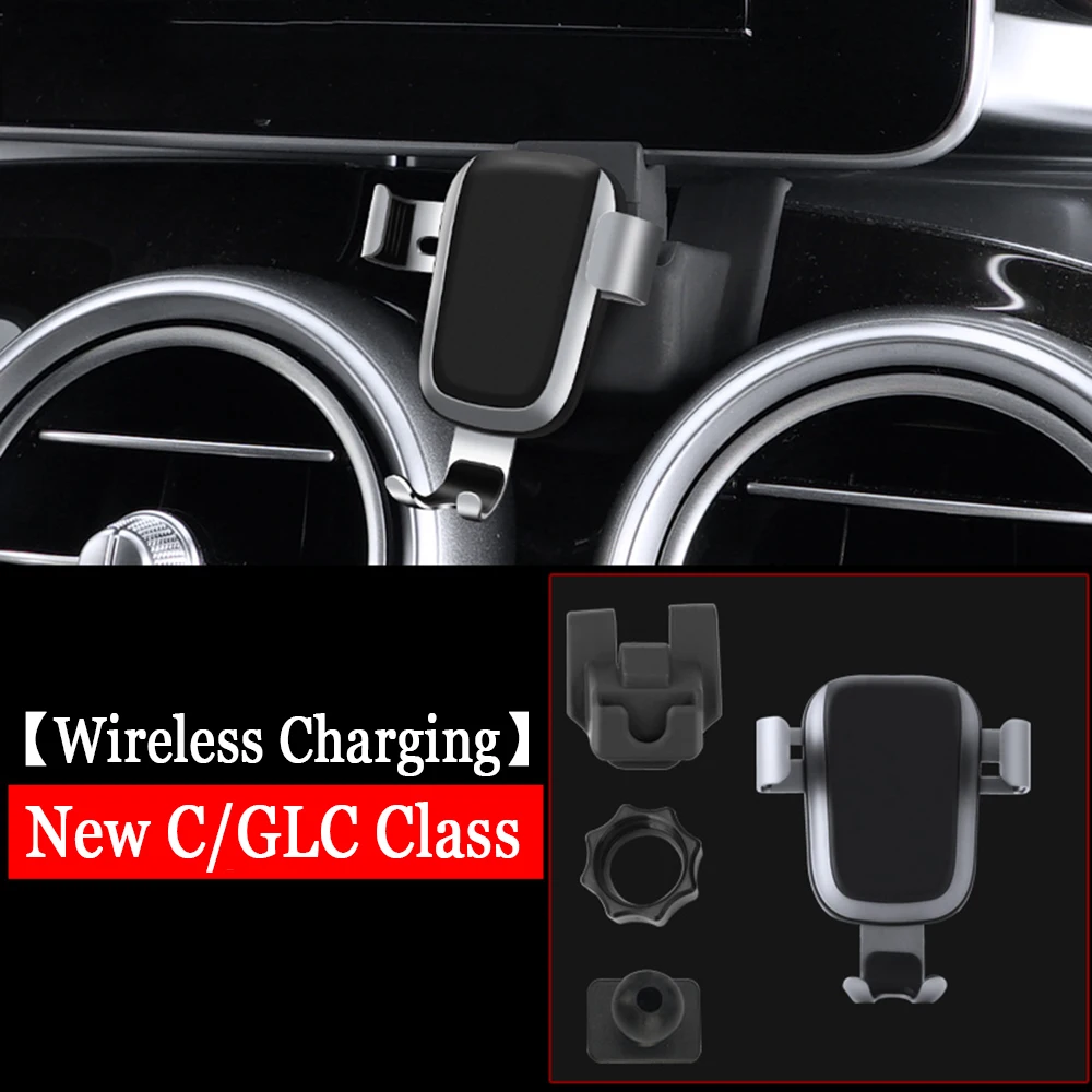 Для Mercedes-Benz C GLC W205 W253 противоскольжения автомобильный держатель телефона Air vent Зажим Регулируемая мобильного телефона стенд gps кронштейн