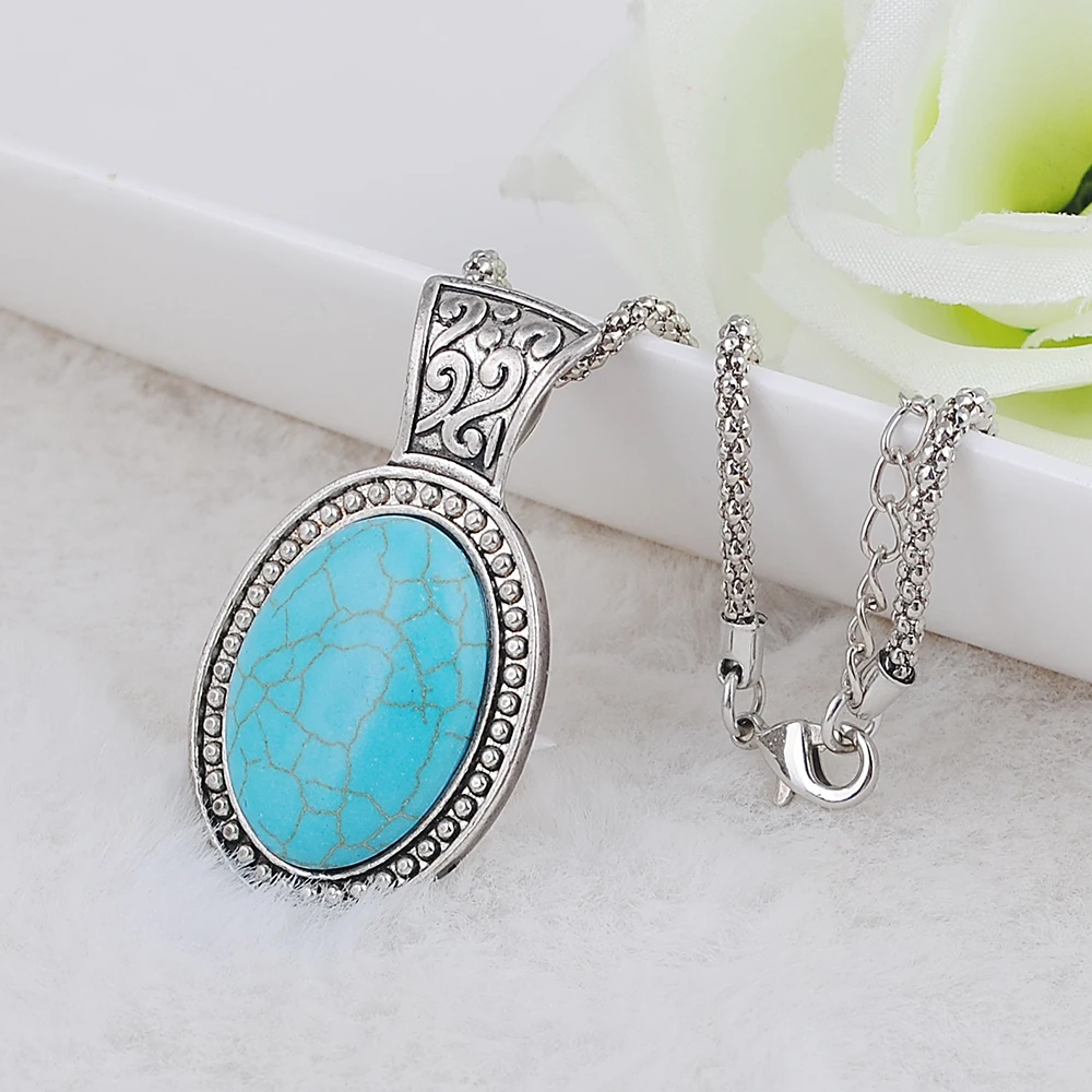 Новое поступление Модный Зеленый Натуральный Камень тибетский Кристалл синий