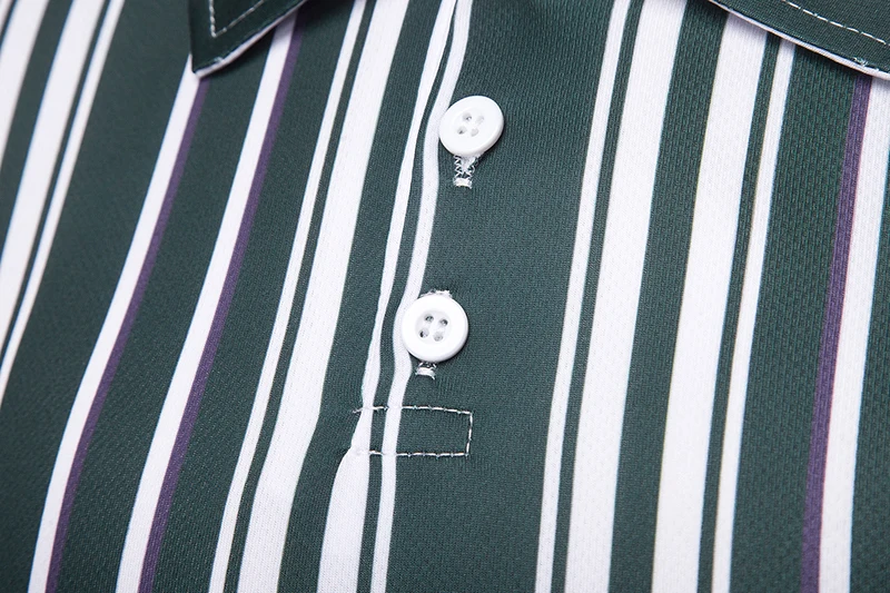 

Summer Short Sleeve Men Polo Shirt Breathable Cotton Blend Casual Silm Fit Polos Para Hombre Brand Male Lapel Striped Polo Homme