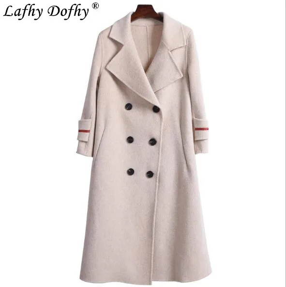 Albaca Альпака средней и длинной корейской версии пальто новое зимнее утолщенное