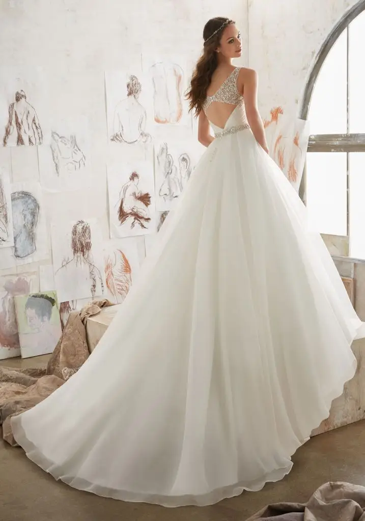 Весенние Свадебные платья с бисером vestido de festa Свадебные платья с кристаллами robe de mariee vestido de noiva A Line свадебное платье