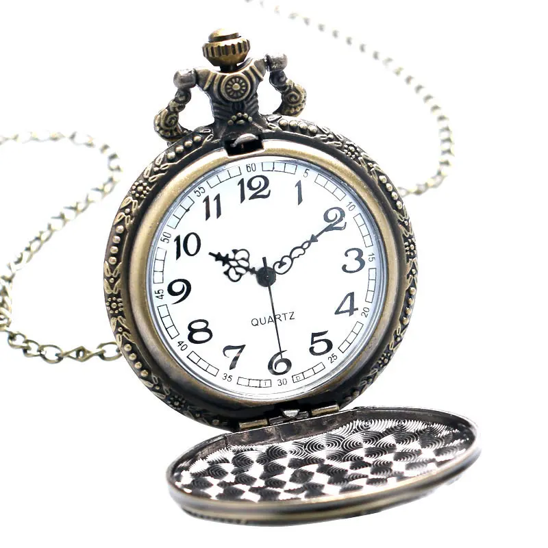 Ретро кольцо с головой орла птица карманные часы цепь кулон ожерелье Fob часы для женщин и мужчин Рождественский подарок reloj de bolsillo