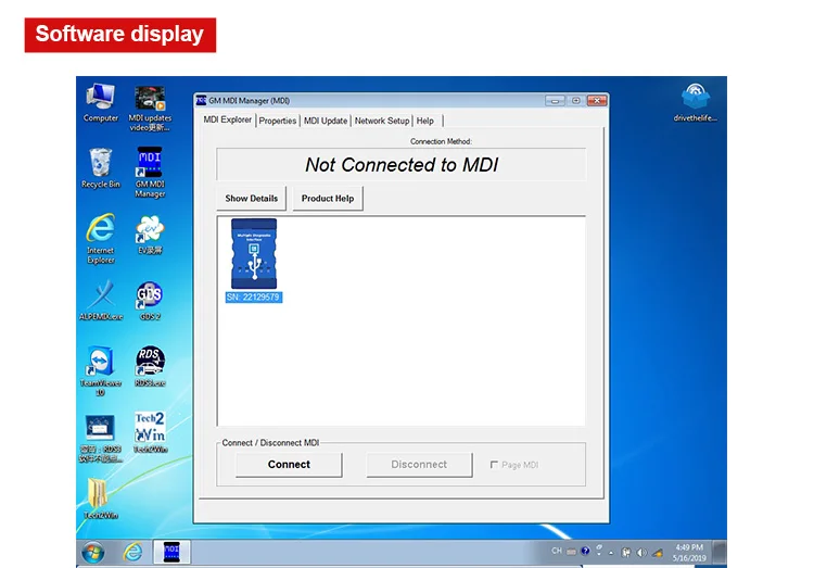 MDI1 в новом MDI2 корпусе MDI множественный диагностический интерфейс MDI USB wifi многоязычный сканер HDD программное обеспечение GDS2 и Tech2Win
