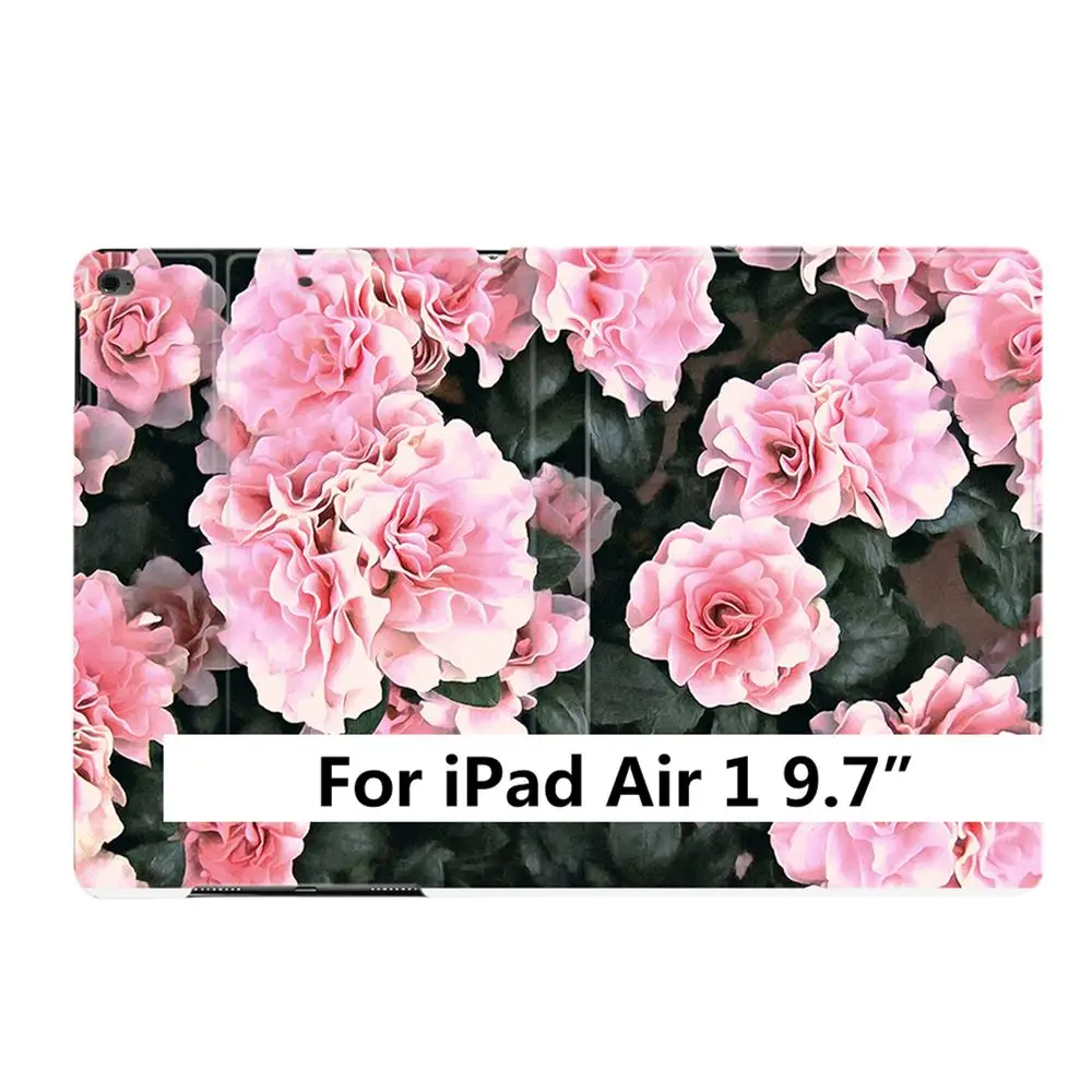 For iPad Air 1 Модный красивый чехол-подставка с цветочным принтом из искусственной кожи для iPad Air 2 3 9," 56 7th 10,2" 10," PRO Mini 45 - Цвет: For iPad Air 1