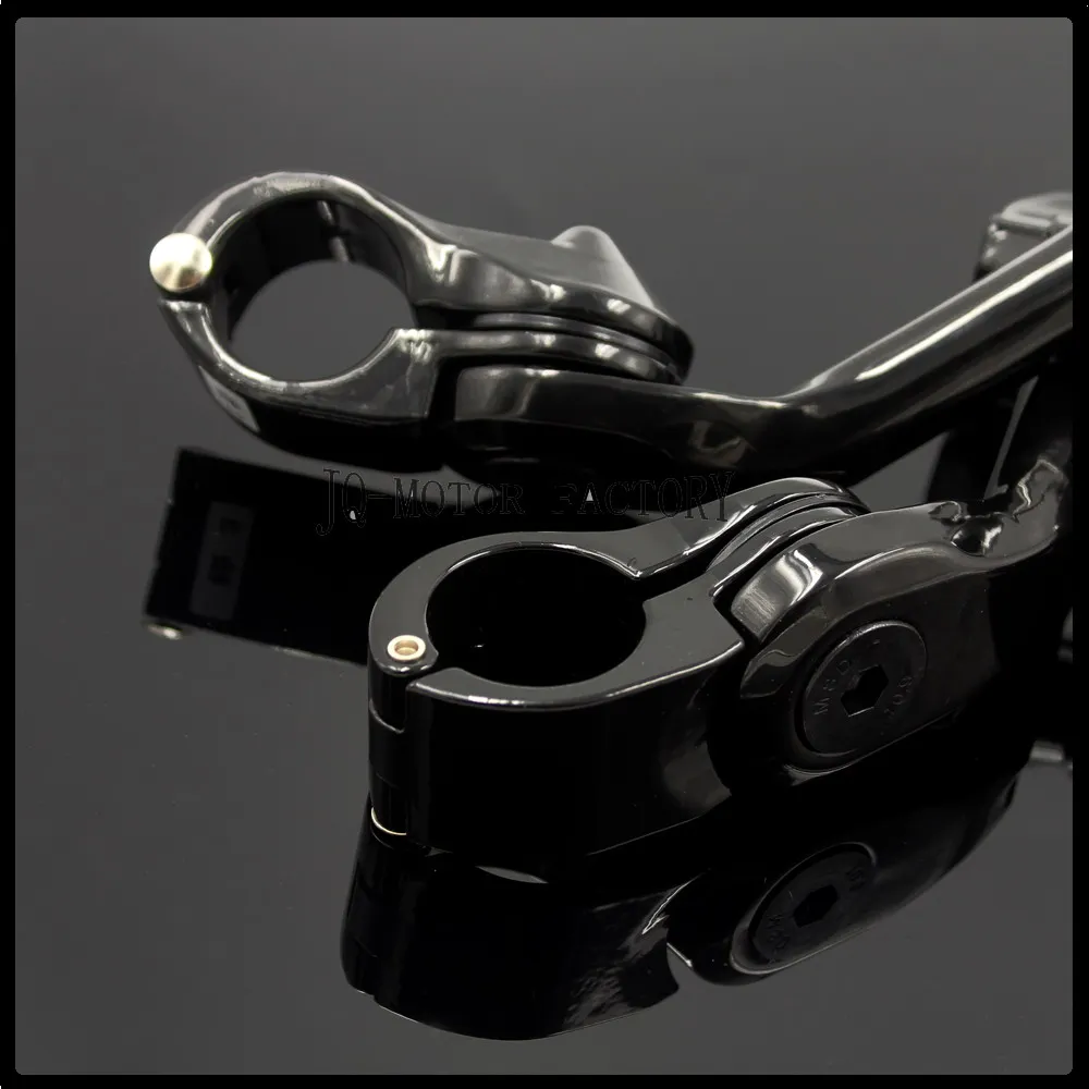 

One Pair Highway Foot Pegs Foot Rests Long Mount Crash Engine Guard For Harley Electra Road Glide Black