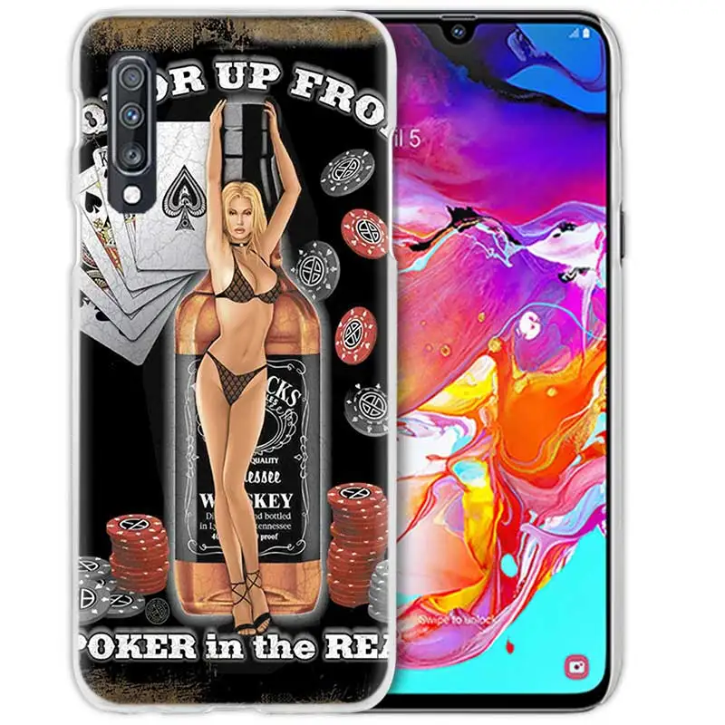 06 Покер "," джокер "Harley чехол для samsung Galaxy A50 A70 A20e A40 A30 A20 A10 A8 A6 плюс A9 A7 жесткий прозрачный поликарбонатный чехол для телефона Coque - Цвет: 06