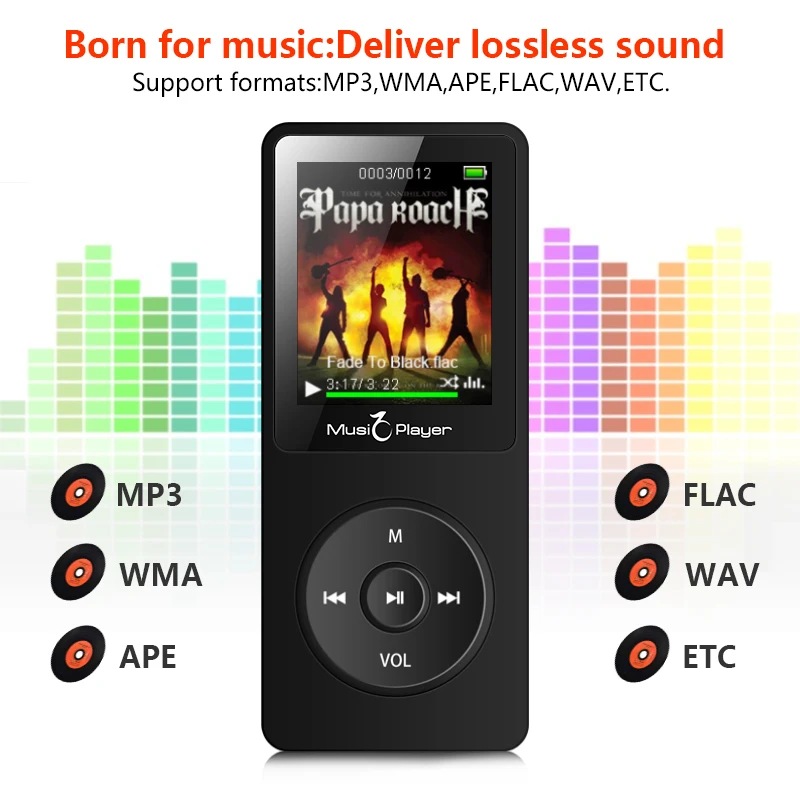 MP3 как только вы любите! Совместим с большинством для чтения электронных книг динамик DAP музыкальный плеер с сенсорным экраном запись HIFI mp 3 плеер аудио mp3 плеер с радио fm tf