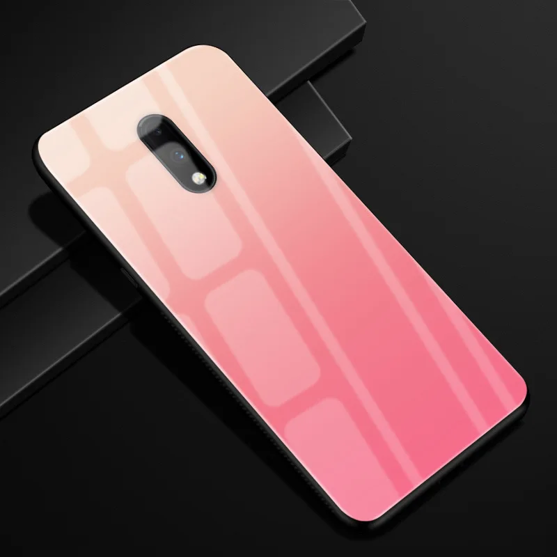 37 Для Oneplus 7 Pro Чехол оргстекло PC чехол для телефона черный TPU бампер чехол для One Plus 7 7Pro Oneplus 7 Pro закаленное стекло чехол - Цвет: 37