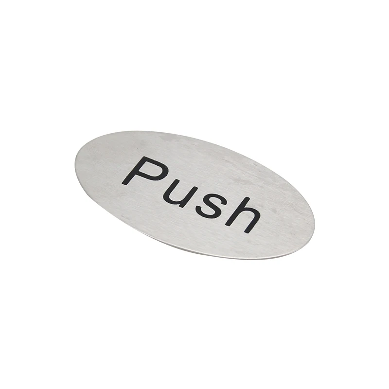 1 шт. Pull Push наклейка вывеска домашний магазин настенная дверь Нержавеющая Сталь Многофункциональная креативная Бытовая 2019NEW горячее качество