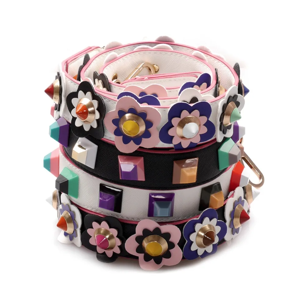 Женская сумка на ремне с цветным цветочным принтом известный Стильный Модный