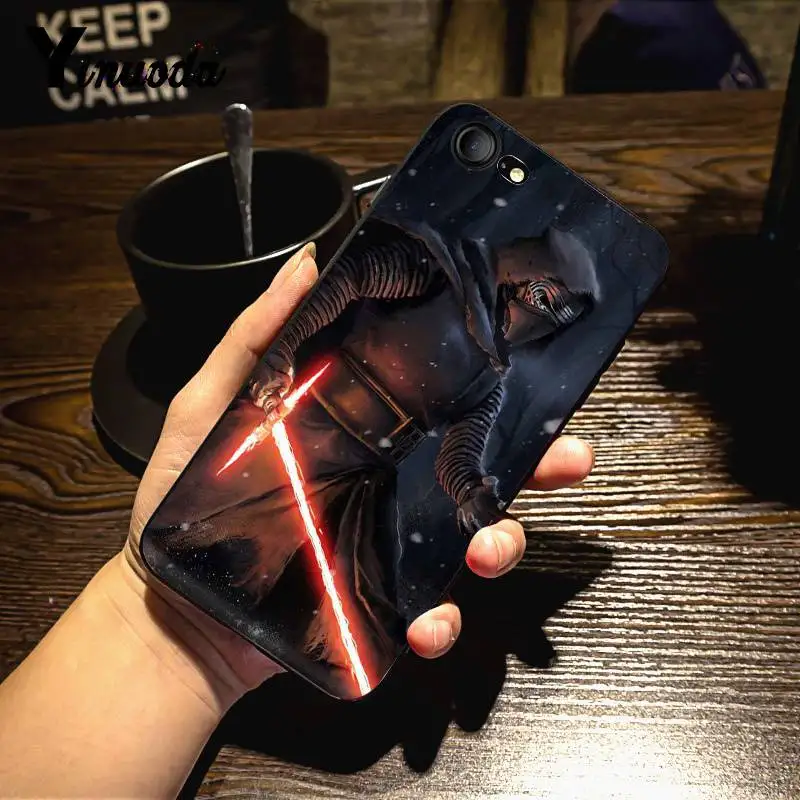 Yinuoda для iphone 7 6 X Чехол REY KYLO REN LIGHTSABER FIGHT чехол для телефона для iphone X 8 7 6 6S Plus X 5 5S SE XR XS XSMAX - Цвет: 1