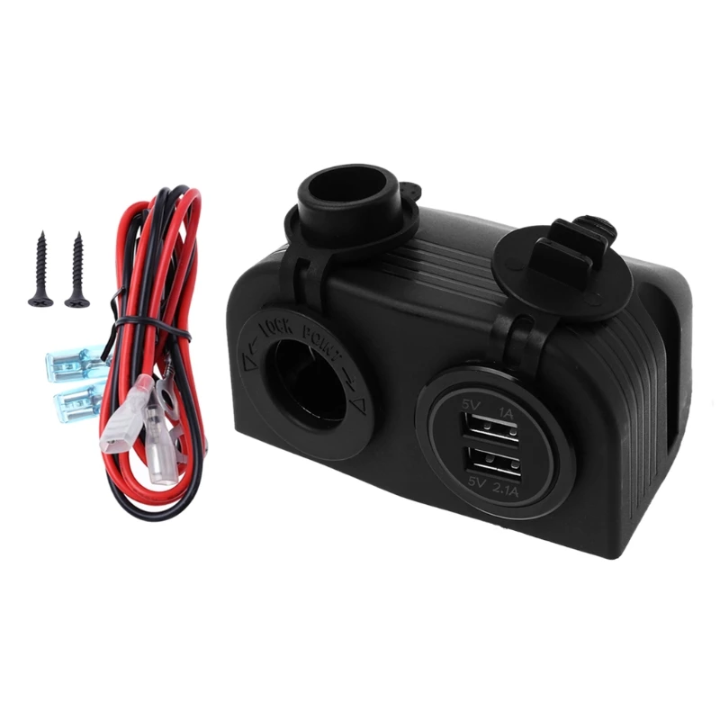 Палатка DC 12V 24V Автомобильная лодка прикуриватель розетка питания двойной USB зарядное устройство розетки