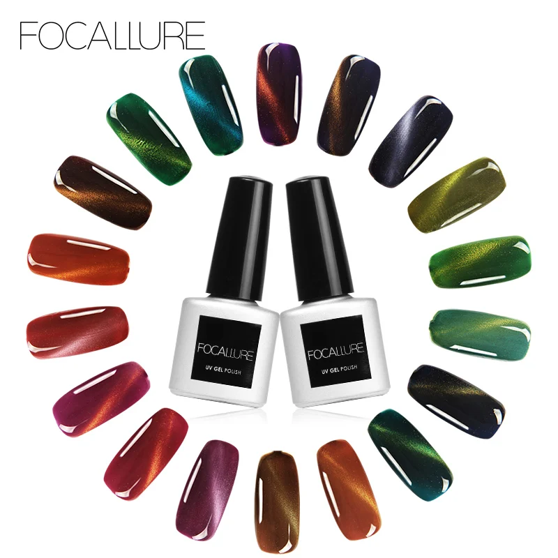 FOCALLURE Горячая продажа кошачий глаз 3D гель лак для ногтей долгостоящий и