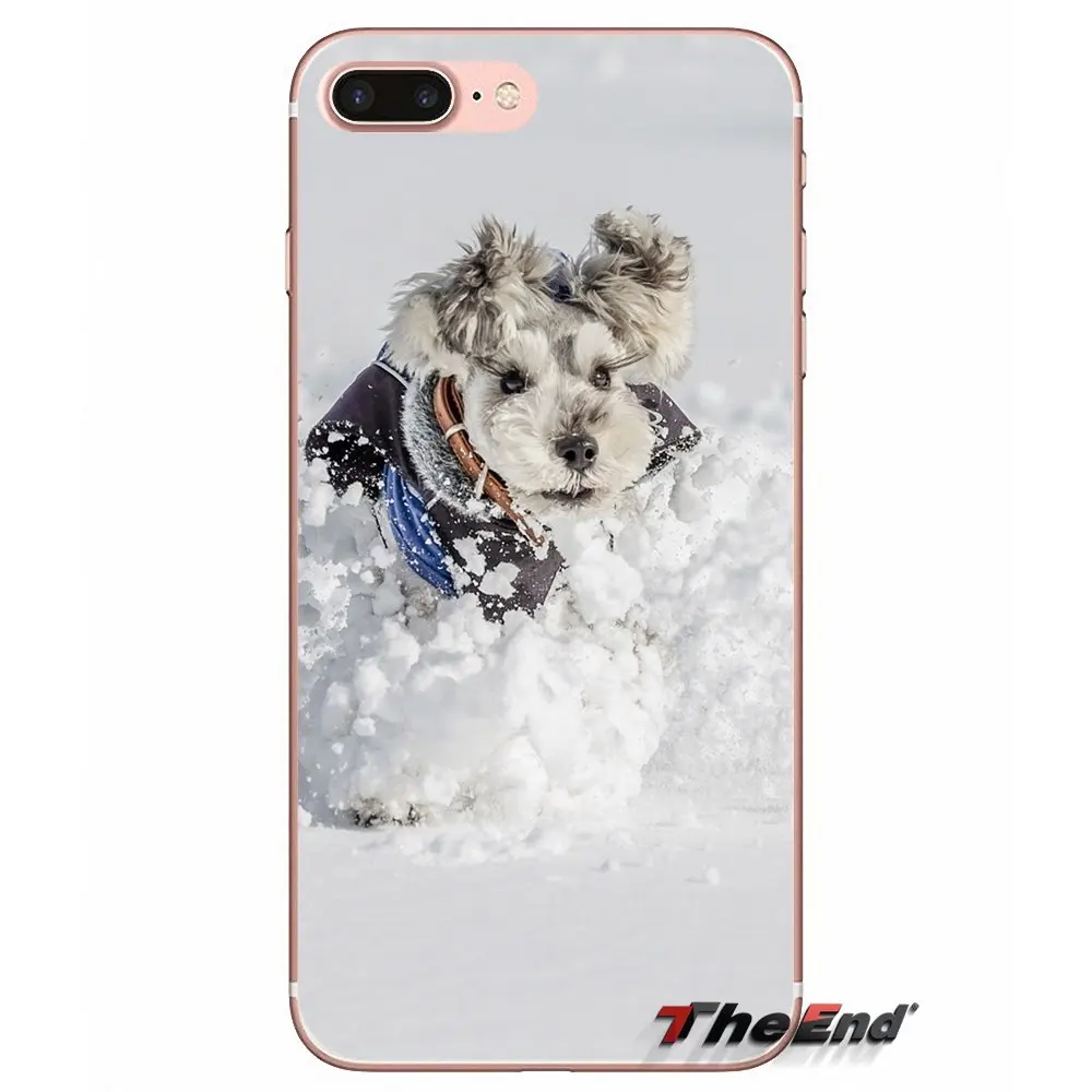 Прозрачный чехол из ТПУ funny Schnauzer dog Для Huawei P Smart Y6 P8 P9 P10 Plus Nova P20 Lite Pro Mini 2017 SLA L02 L22