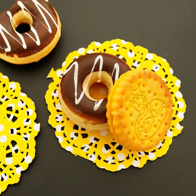 100 шт. 3 5 &quotв горошек кружевные бумажные салфетки бумажный коврик для торта