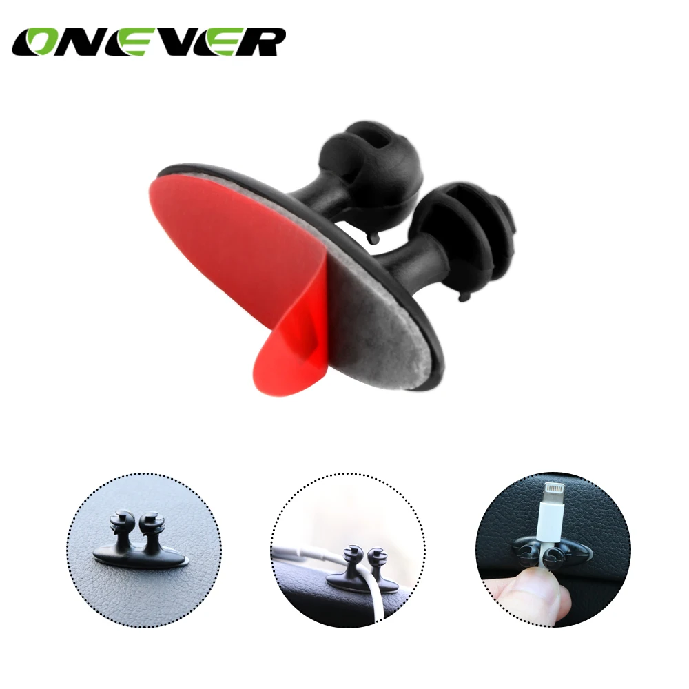 Фиксирующий Зажим Onever для автомобильного USB кабеля 8 шт.|car clips|car charger line claspadhesive car |