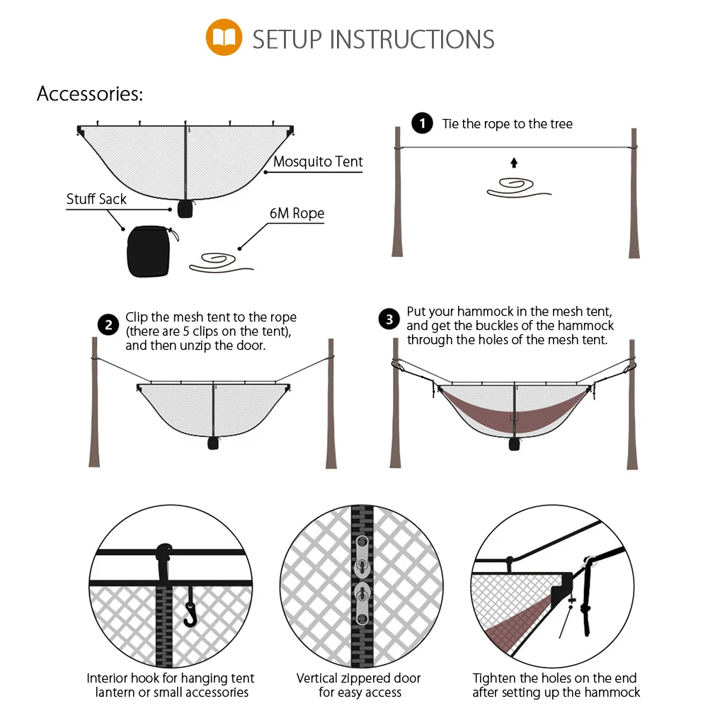 Сверхлегкий гамак москитная сетка для кемпинга путешествия дышащий