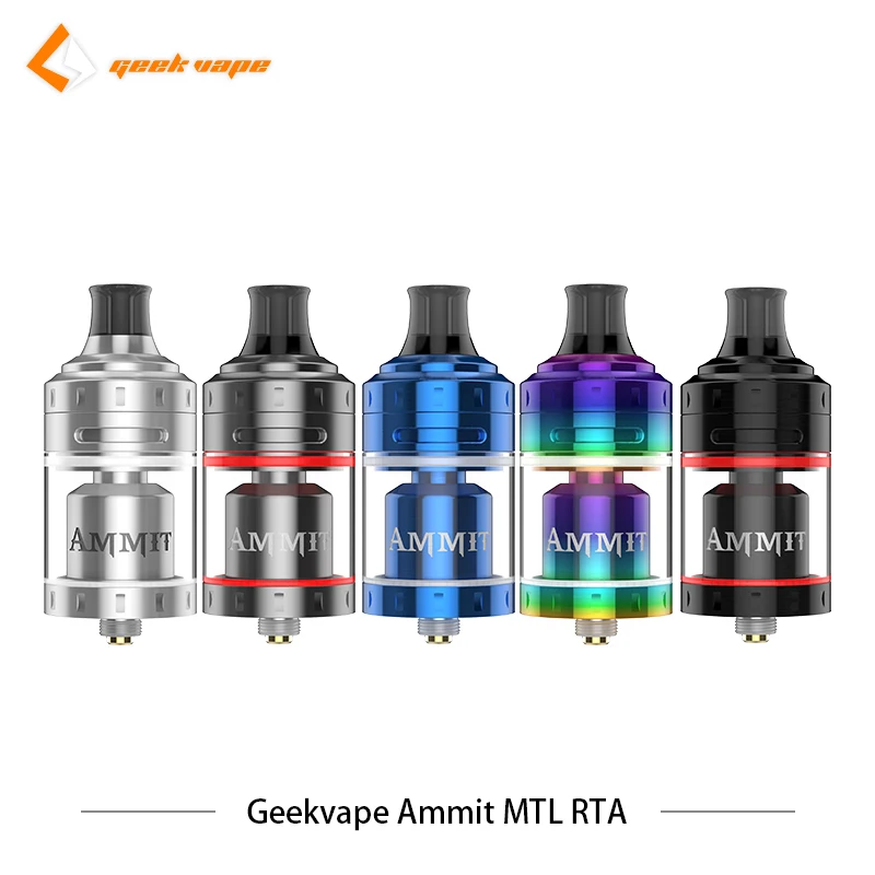 Электронная сигарета Geekvape Ammit MTL 24 мм RTA 4 мл распылитель герметичная одна катушка