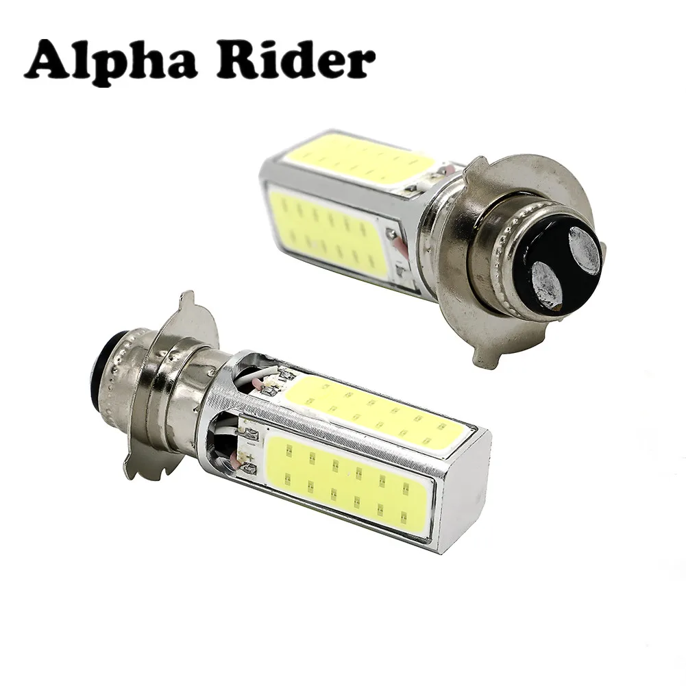 2 шт. 12 В 8 Вт COB LED H6 лампочка для фар 6000K Honda ATC110 125M 185/S ATC200 TRX 125 200 Замена 34901 323 750 HC3