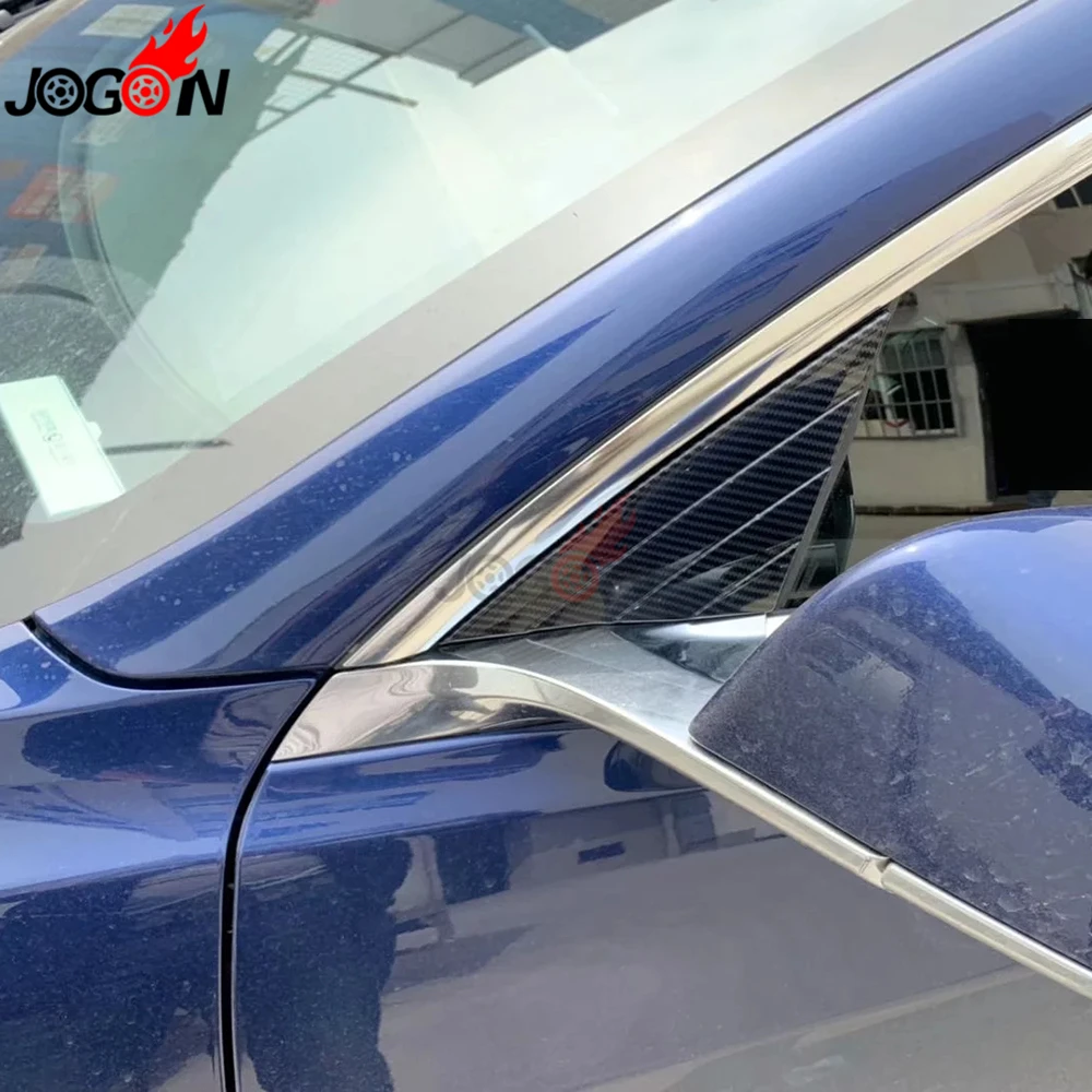 Карбоновое волокно для Tesla модель 3- Автомобильная боковая сторона кузова спереди боковое зеркало угловая крышка отделка Литье