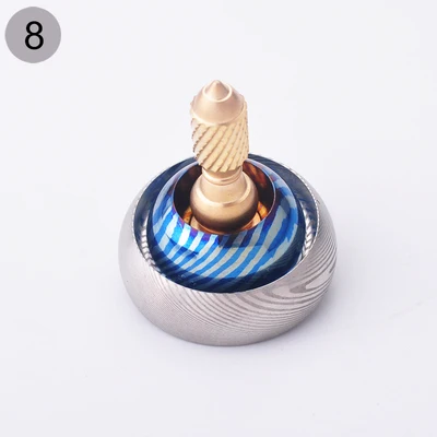 Коллекция уровень НЛО рука гироскопа создания Титан Лошадь Медь лошадь Дамаск наручники fingertip EDC игрушка - Цвет: b-8