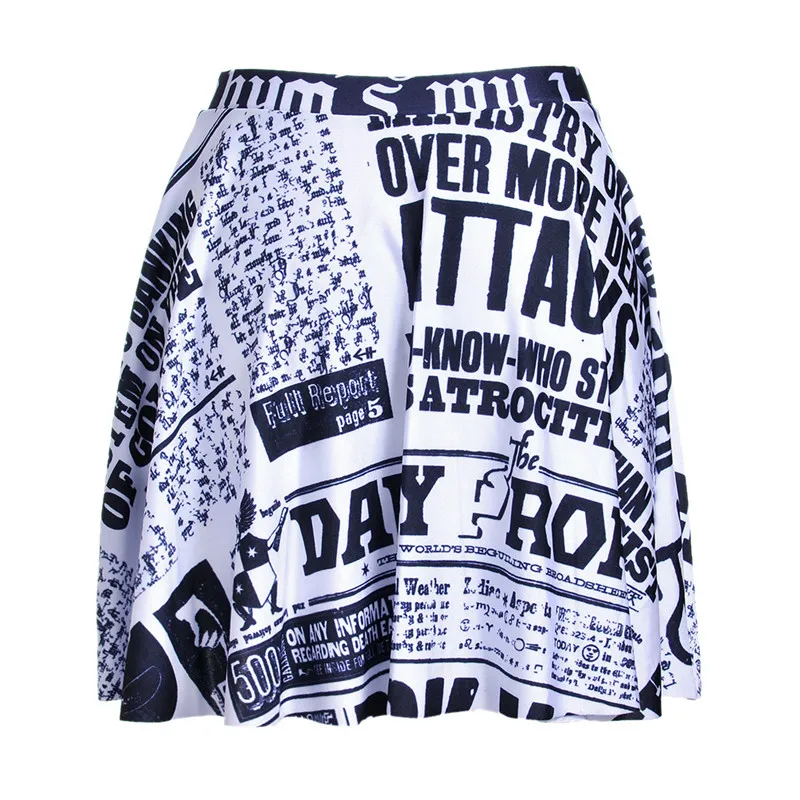 Летняя стильная популярная модная женская юбка выше колена с цифровой печатью