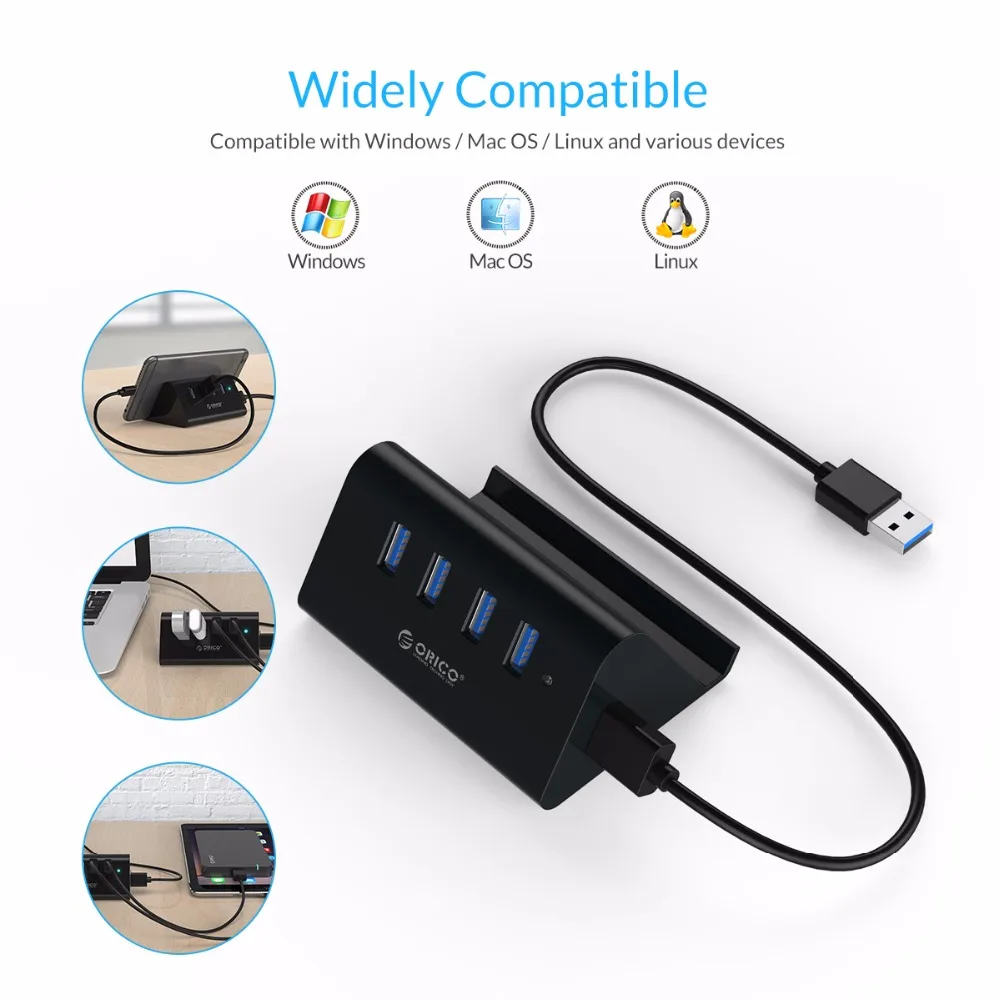 ORICO usb-хаб высокоскоростной мини 4 порта USB2.0/USB3.0 концентратор для настольного