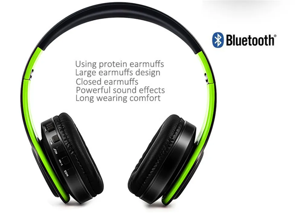 Новые портативные беспроводные наушники Bluetooth наушники/гарнитура Складные стерео аудио Mp3 регулируемые наушники с микрофоном для музыки