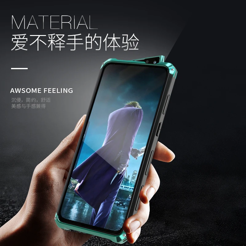 Высококлассный противоударный чехол для OPPO Reno с металлической рамкой задняя