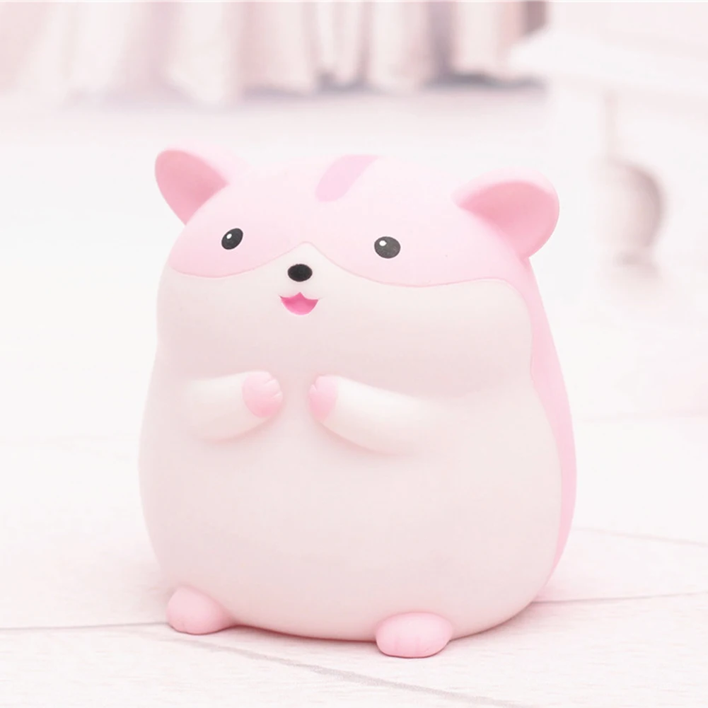 light pink Желтая мультяшная Копилка в форме хомяка, копилка, креативная копилка, Копилка в виде животного, копилка для экономии денег, Подарочная коробка для детей - Цвет: light pink