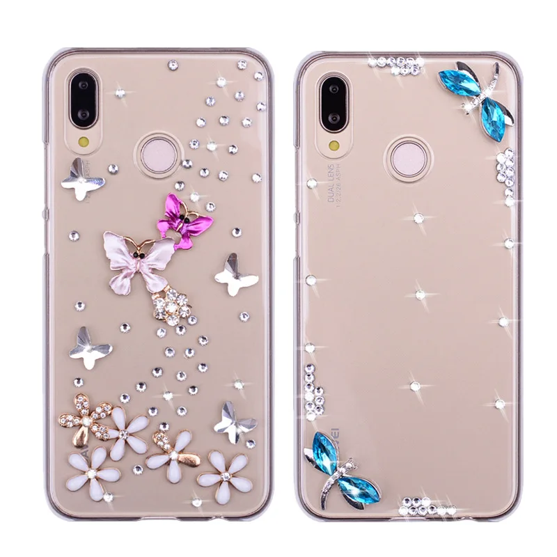 Модный чехол со стразами для Huawei P Smart 2019 P20 P10 P8 P9 Lite Y9 Y5 Y6 Y7 Prime 2018 Honor 10 9 8A 8X 7X 7C 7A Pro| |