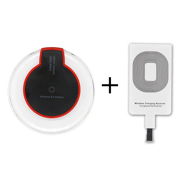 For Lightning suit QI Беспроводное зарядное устройство для samsung Galaxy S7 S6 edge Note 5 Nokia htc 8X Google Nexus 5 6 7 Micro USB QI зарядное устройство для телефона - Тип штекера: For Lightning suit