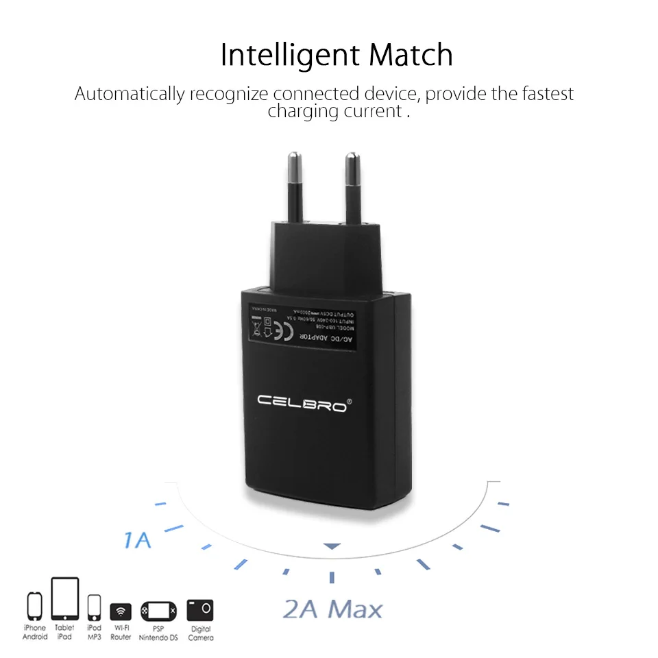 2а usb настенное зарядное устройство мобильный телефон адаптер питания для iphone