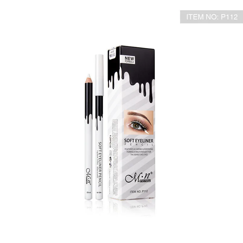 Menow 12pcs/set Semi Permanent Waterproof Silkworm Eyebrow Pen Angled Felt Tip Brow Pencil maquiagem | Красота и здоровье