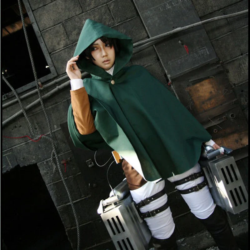japanese attack on titan cloak shingeki no kyojin scouting legion cosplay costume anime cosplay green cape mens clothes c077 free global shipping