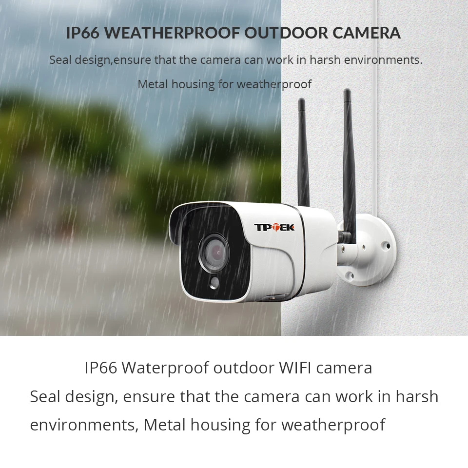 1080 P Wi fi IP Камера 2MP Беспроводной сети P2P Наружная цилиндрическая обнаружения