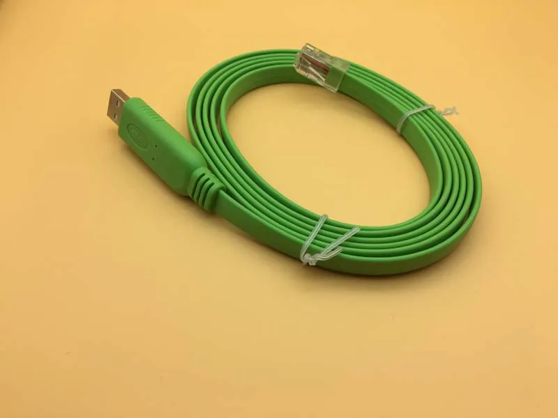 Отладочный кабель USB к консоли 180 см зеленый цвет USB2.0 RJ45 коммутатор маршрутизатор