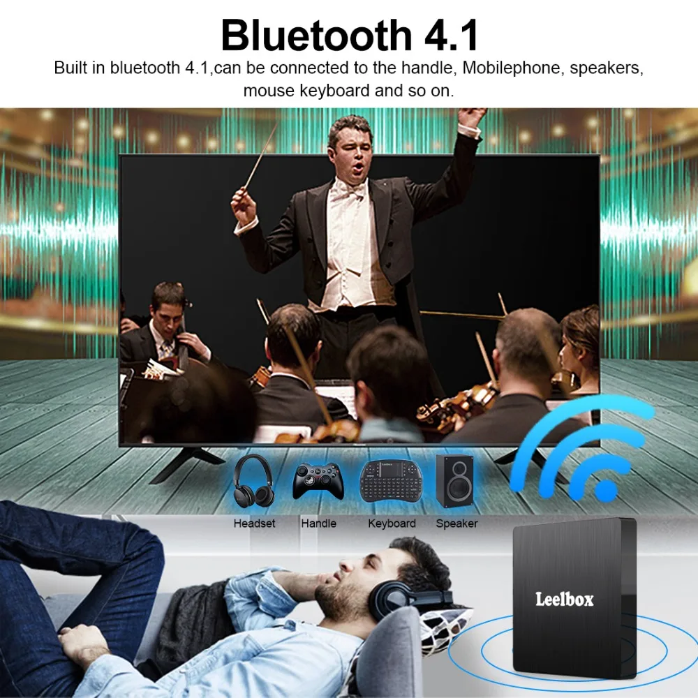 Leelbox Q4 Max Android 9 0 Smart tv Box 4 Гб ОЗУ 64 ПЗУ RK3328 четырехъядерный Встроенный Bluetooth 1 wifi ТВ