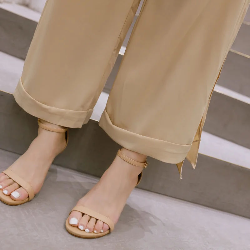 Комплект из 2 предметов Лето 2018 Повседневное офисные костюмы для Для женщин одно