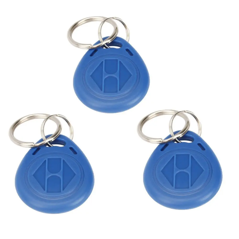 EM4100 TK4100 125 кГц RFID EM пропуск ключ-брелок Tag брелок водонепроницаемый брелок Карточки контроля доступа только для чтения-100 шт красный/синий