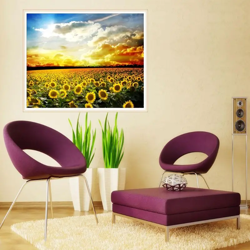 Sunflower 5D DIY полная дрель алмазная живопись вышивка крестиком набор домашний декор