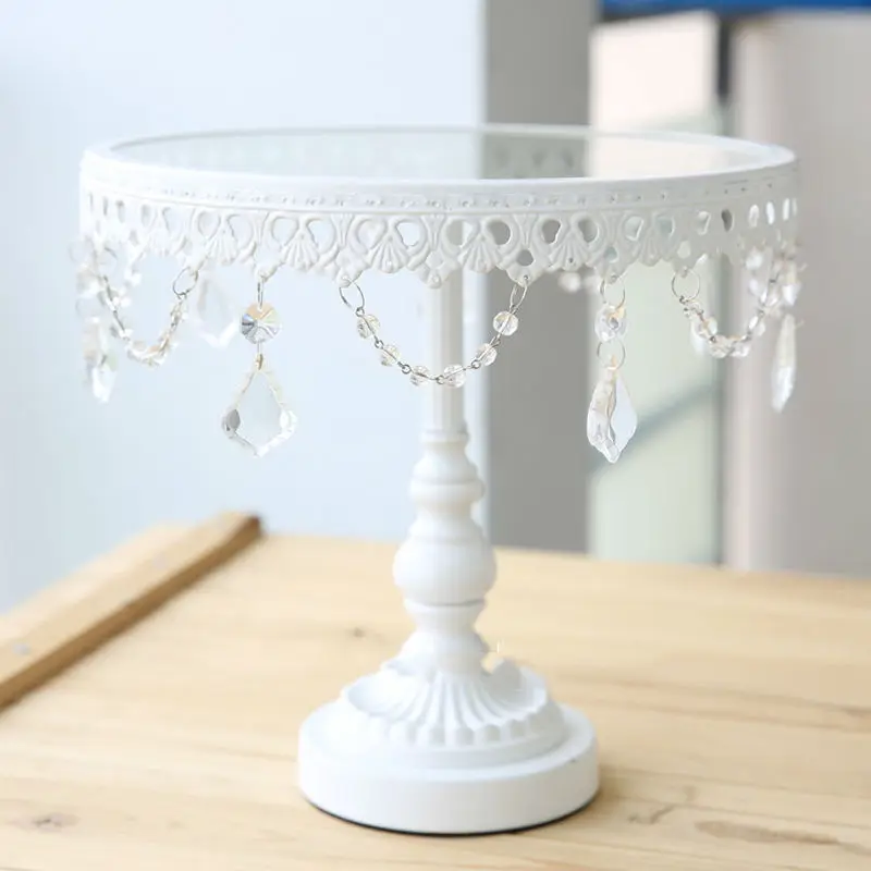 Стеклянная подставка для торта со стразами искусственный десертный стол