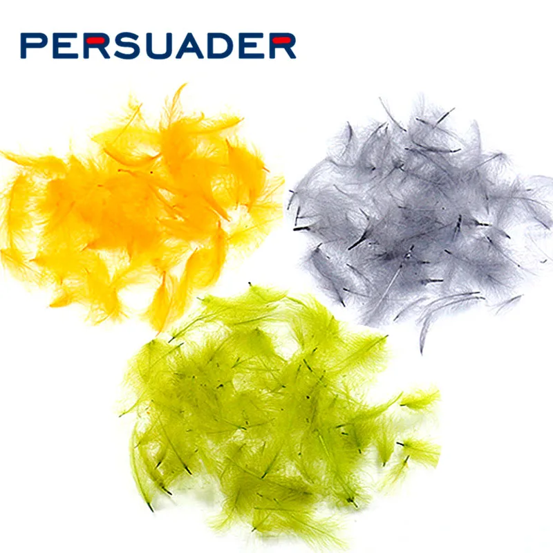 PERSUADER 8 дополнительных цветов CDC Водонепроницаемый перо для завязывания мух Cul De canard/butt duck indumentum сухие Летающие приманки материалы
