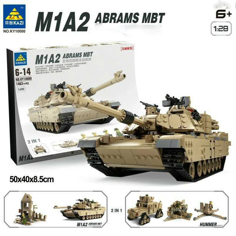 New product KY10000 new tank M1A2 gram puzzle children building toy century military | Игрушки и хобби