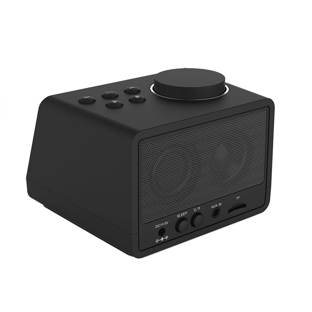 EXRIZU Bluetooth динамик светодиодный экран Повтор цифровой FM радио Настольный Будильник USB зарядка 1.1A+ 2.1A TF плеер для iPhone Android