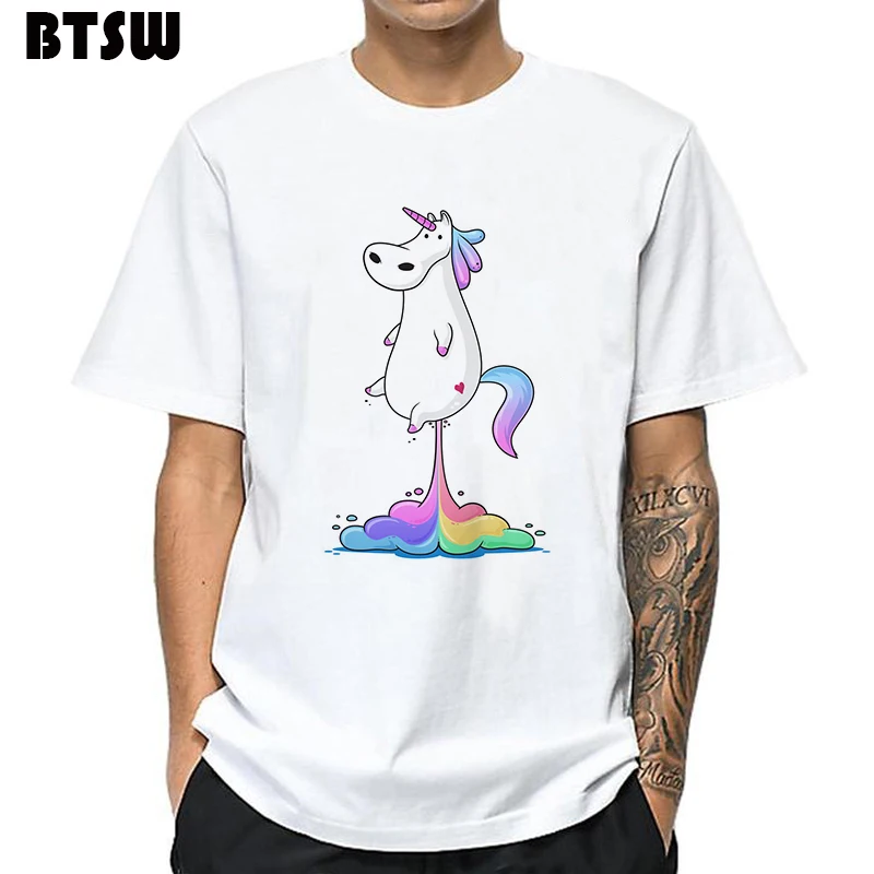 Мужская забавная футболка Новое поступление 2019 хлопковая Футболка с красочным