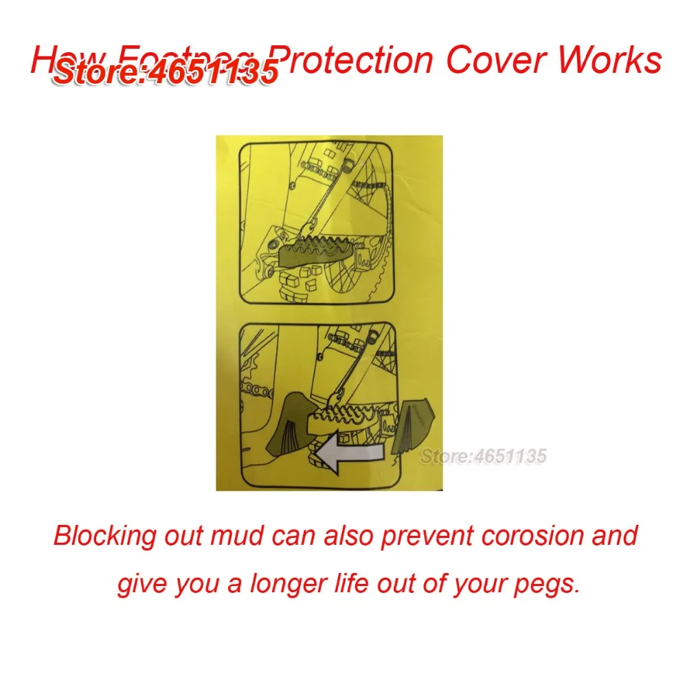 Подножек Защитная крышка ног Peg Гвардии Protector для CRF450X CRF250X CRF250R зеленый |