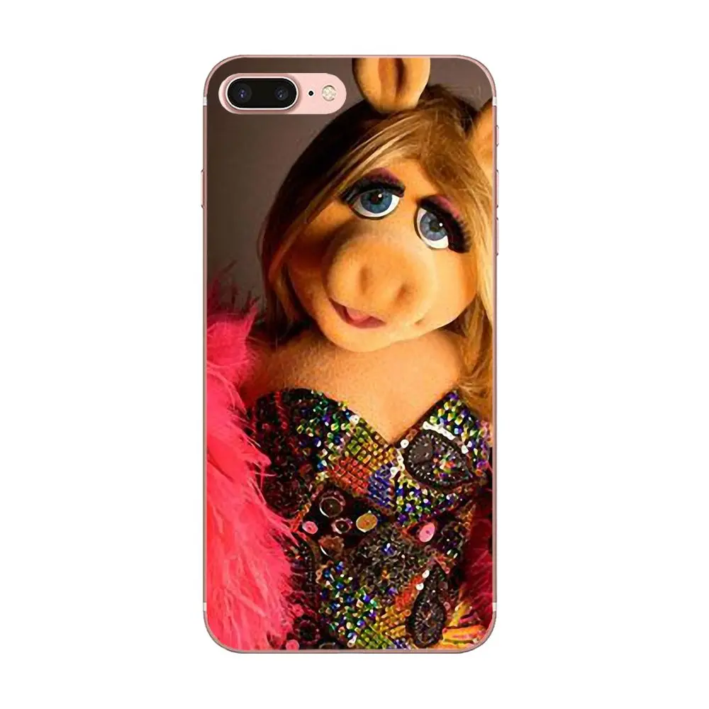 Коробочка для звонков из ТПУ The Muppets Miss Piggy Samsung Galaxy Note 5 8 9 S3 S4 S5 S6 S7 S8 S9 S10 mini Edge Plus