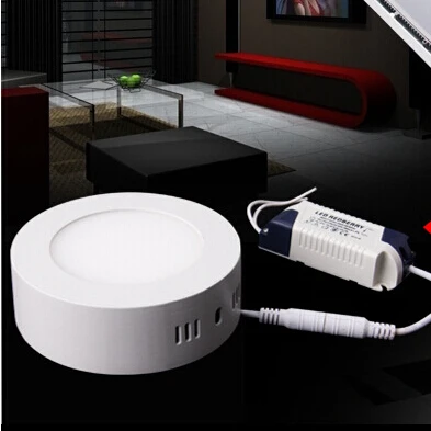 Светодиодный потолочный светильник без выреза 6 Вт 12 18 поверхностный монтаж